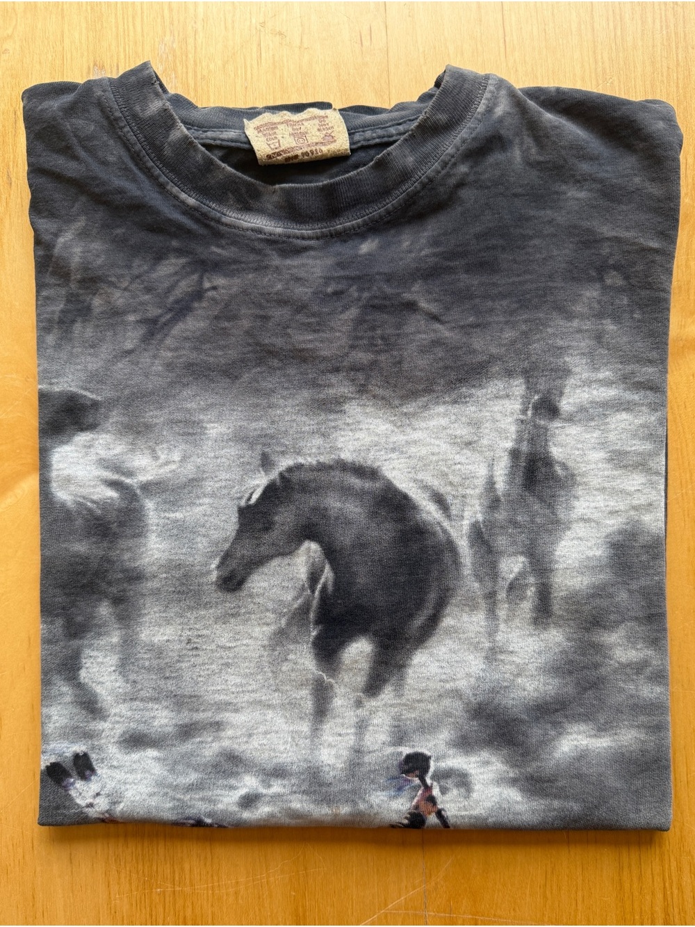 The Mountain Native American Spirit Horse Tie-Dye Graphic T-Shirt Approx XL